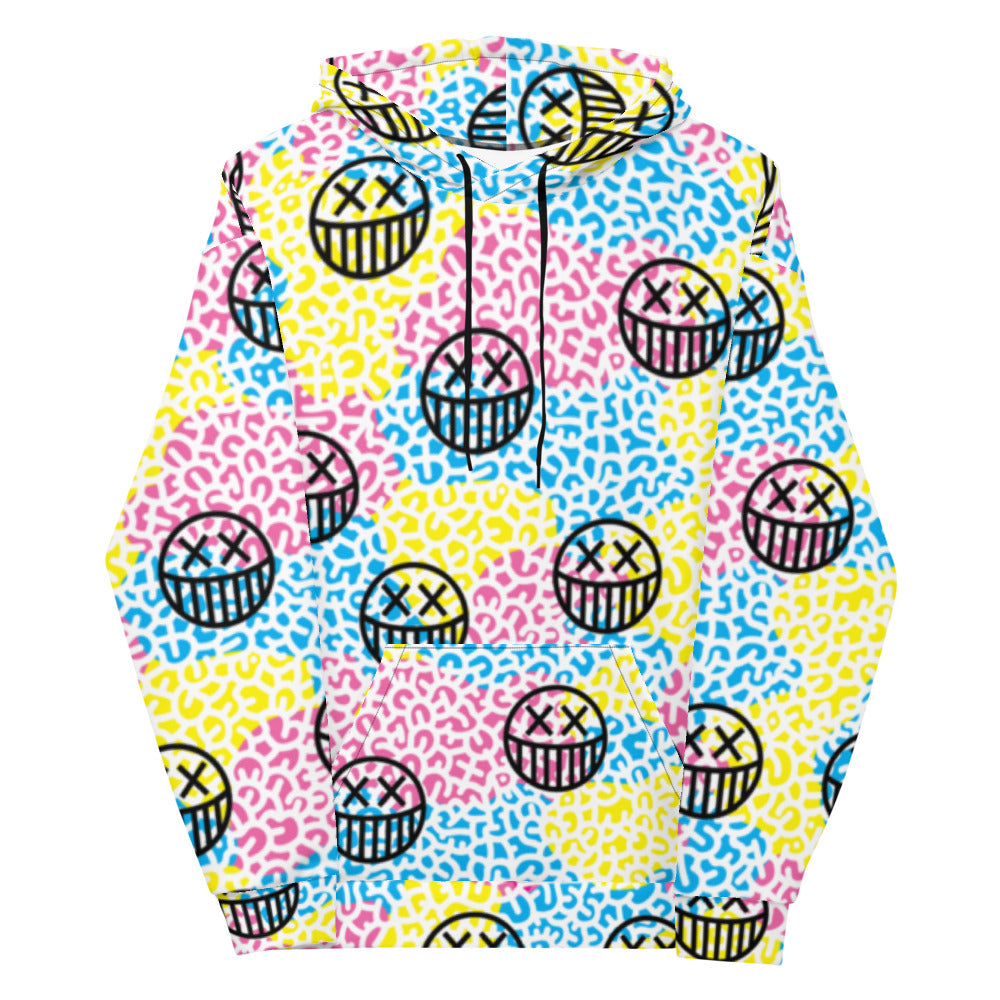 DRMVZN SMILEY PRINT HOODIE