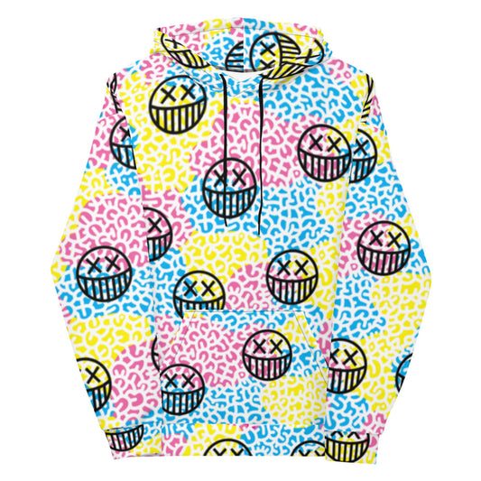 DRMVZN SMILEY PRINT HOODIE